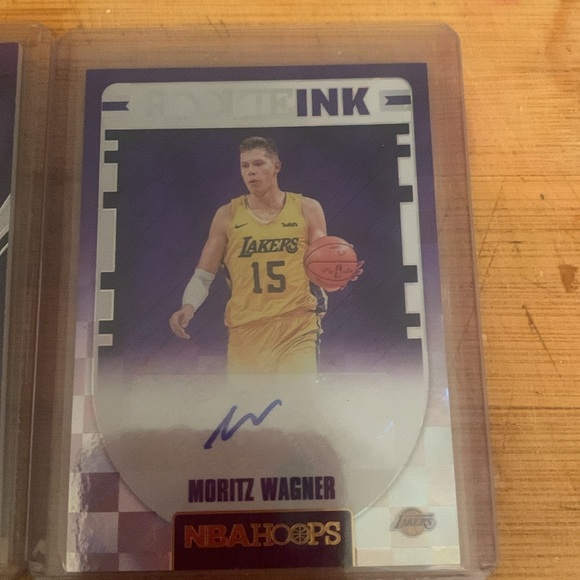 Moritz Wagner Rookie Card Autographed Card Lot Crown Royale Patch /199 and Hoops - Picture 3 of 5